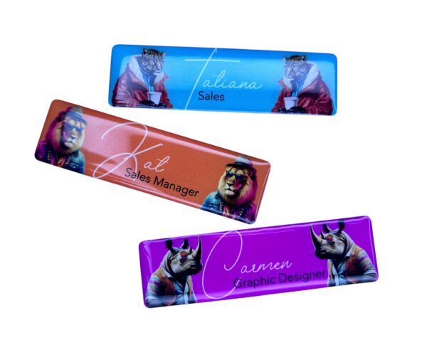 Domed Name Badge (Pin Back) - Image 2